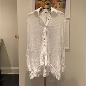 free people button up blouse
